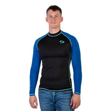 Гидрофутболка-рашгард Scorpena REEF черный/синий