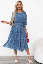 Платье Хелен (голубой/белый) Р11-1075/24 Nikol (Уценка)