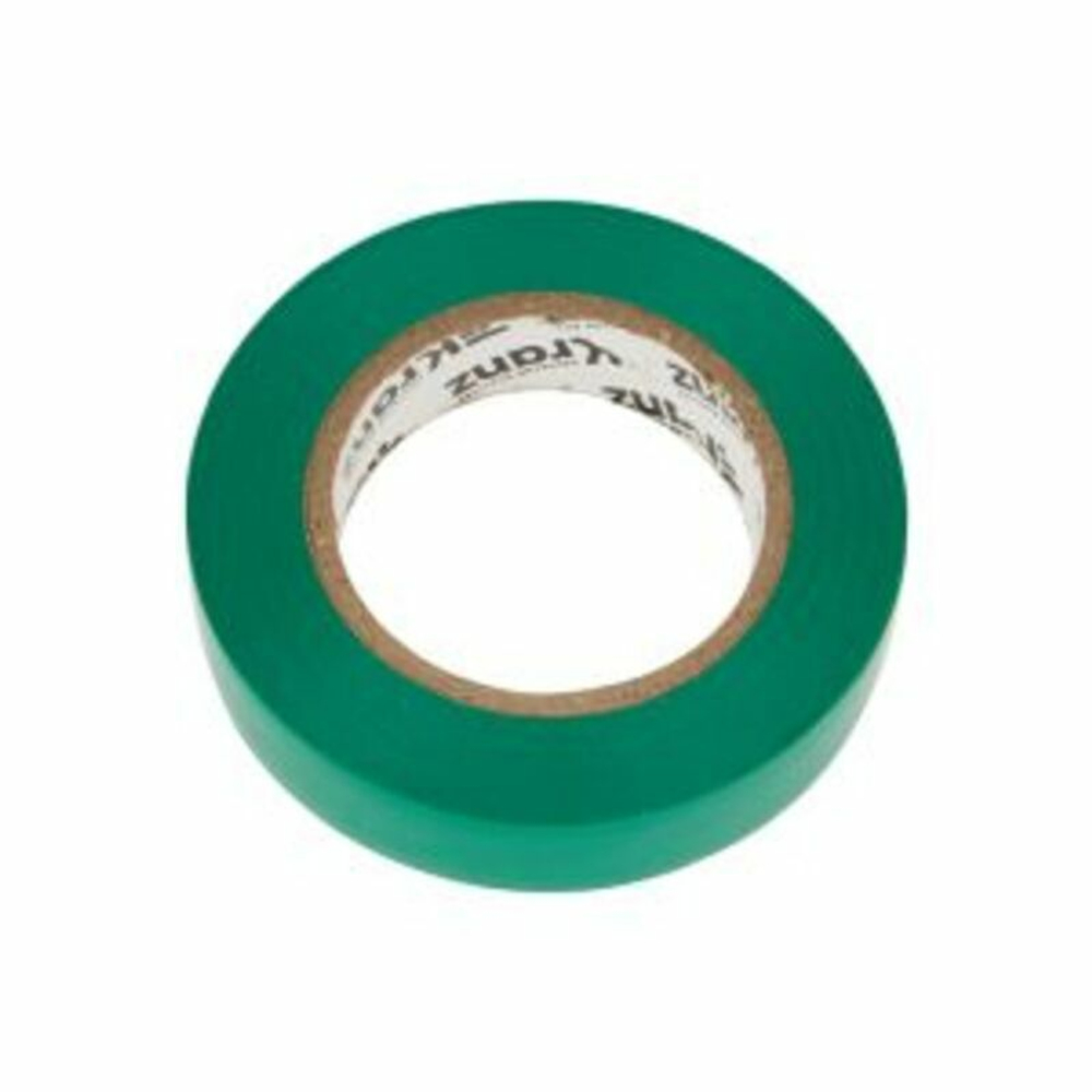 Изолента ПВХ KRANZ 0.13х15 мм, 20 м, зеленая