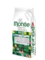 MONGE SUPERPREMIUM DOG MAXI ADULT (Монж Суприм Дог Макси Эдалт) корм сухой для собак курица 15 кг.
