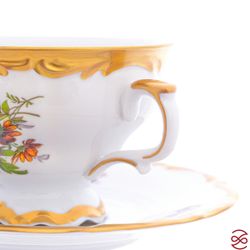 Набор чайных пар Queen's Crown Мейсенский букет 220 мл(6 пар)