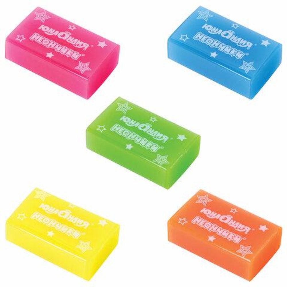 Ластик 38х24х12мм, "Неончики" прямоугольный, экологичный ПВХ, ассорти 228077 (ЮНЛАНДИЯ) Ластик 38х24х12мм, "Неончики" прямоугольный, экологичный ПВХ, ассорти 228077 (ЮНЛАНДИЯ)