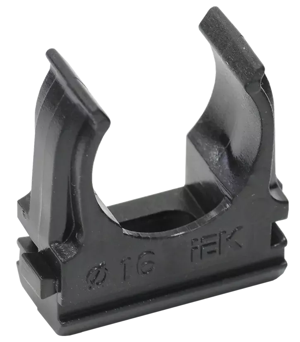 Держатель с защелкой CF16 черный IEK