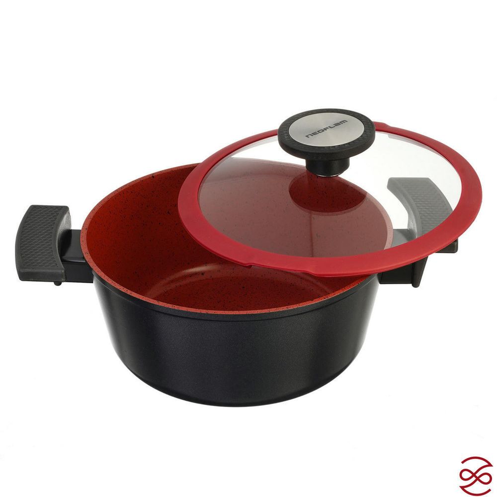 Кастрюля со стеклянной крышкой Neoflam De Chef 2,2 л, 20 см (индукция)