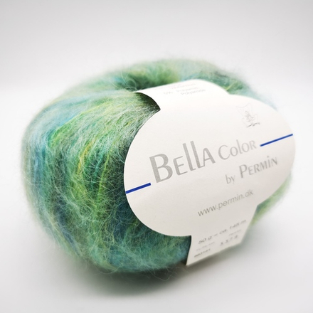 Пряжа для вязания Bella Color 883151, 75% мохер, 20% шерсть, 5% полиамид (50г 145м Дания)