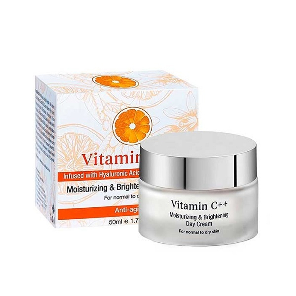 Увлажняющий и осветляющий дневной крем с Гиалуроновой кислотой Chic++ Vitamin C Moisturizing & Brightening Day Cream 50мл
