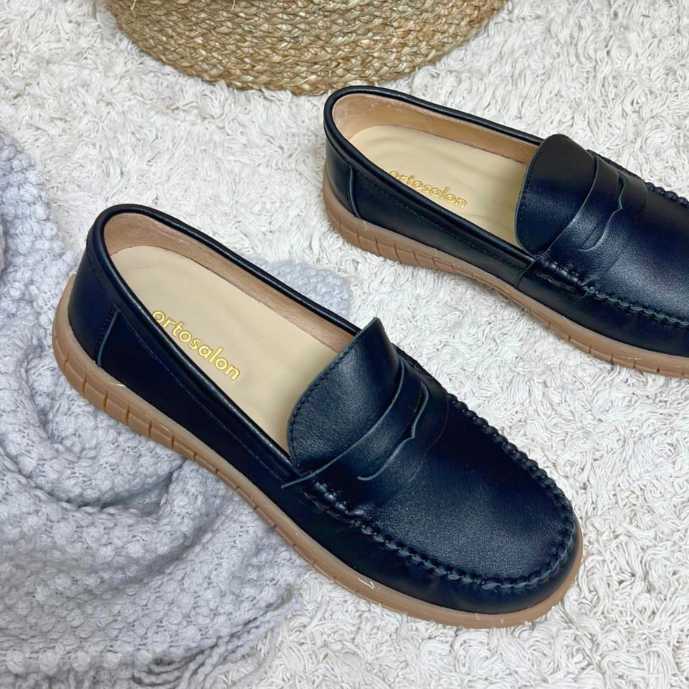 Женские мокасины Ortosalon 239-2 черные