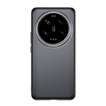 Чехол для Xiaomi 14 Ultra черный с прозрачной матовой задней панелью WLONS