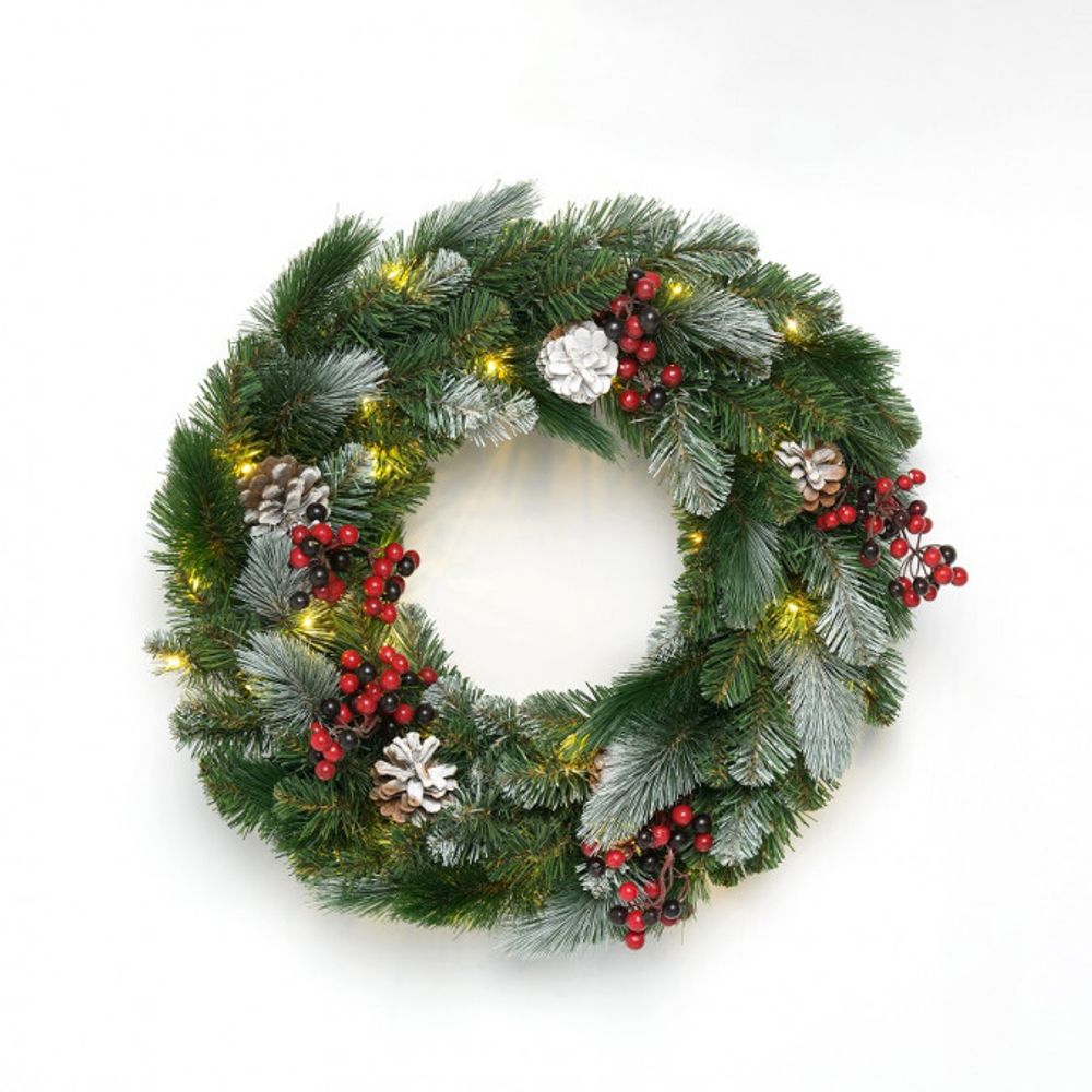 Рождественский венок «Очарование» (Леска+пвх) 40 см / 60 см