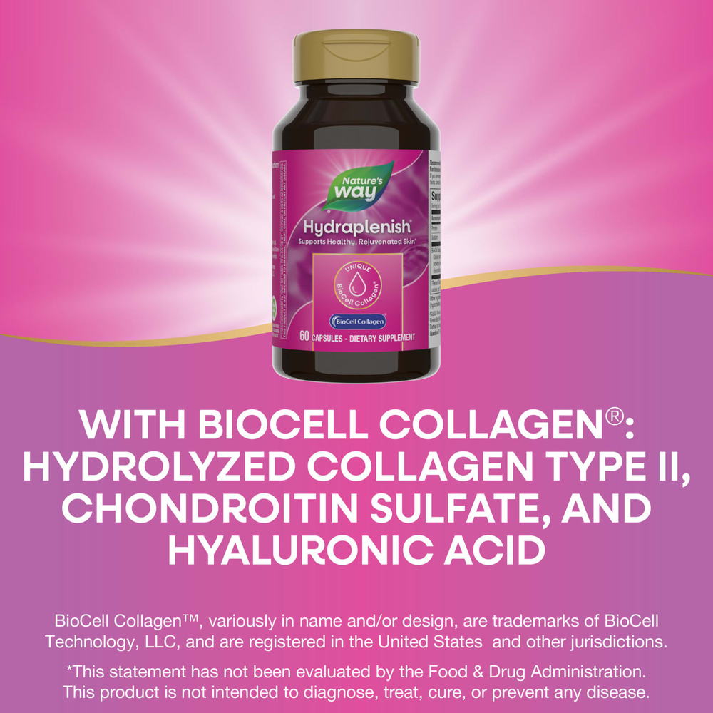 Nature's Way, Hydraplenish®, 60 капсул (0,5 г в каждой капсуле)