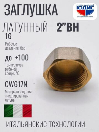 НИКЕЛЬ Заглушка 2" г  ViEiR  (60/2шт)