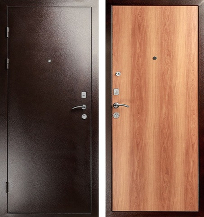 Дверь входная Антик медь/Миланский орех - 908
