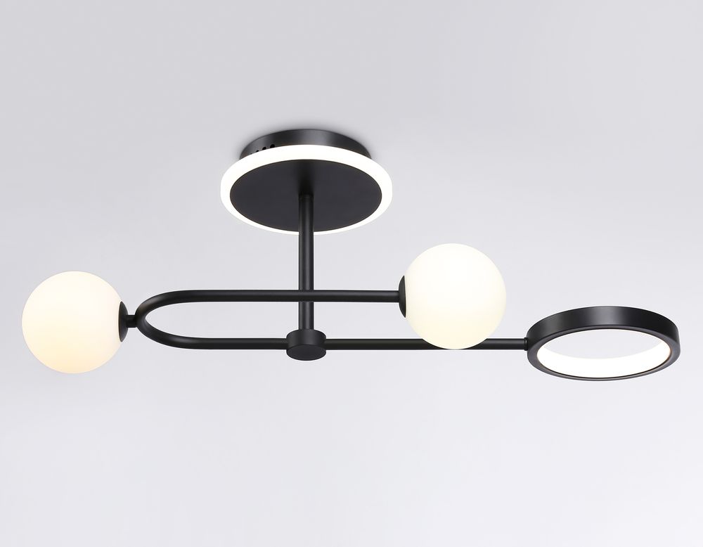 Ambrella Потолочный светодиодный светильник со сменной лампой и пультом управления LineTech FL66223