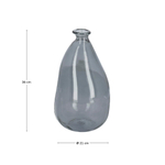 Ваза Lhad 36 cm синее стекло