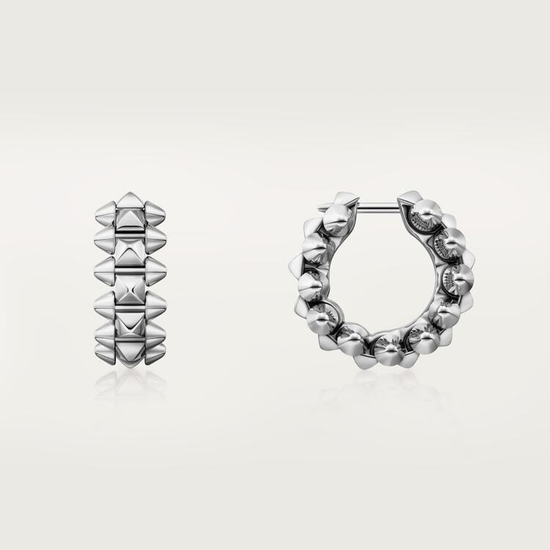 Серьги Clash de Cartier earrings, mini model в белом золоте