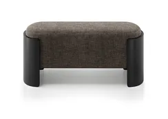 Банкетка Lagom 100 см (коричневый рогожка, черный)