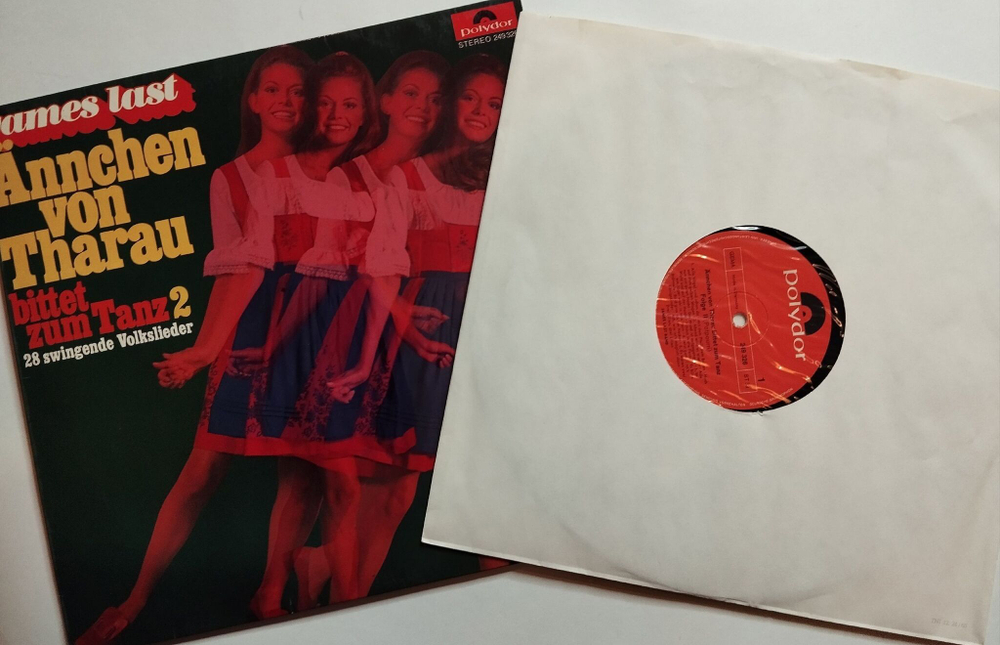 Винтажная виниловая пластинка LP James Last Джеймс Ласт Annchen Von Tharau Bittet Zum Tanz 2 (Germany 1969)