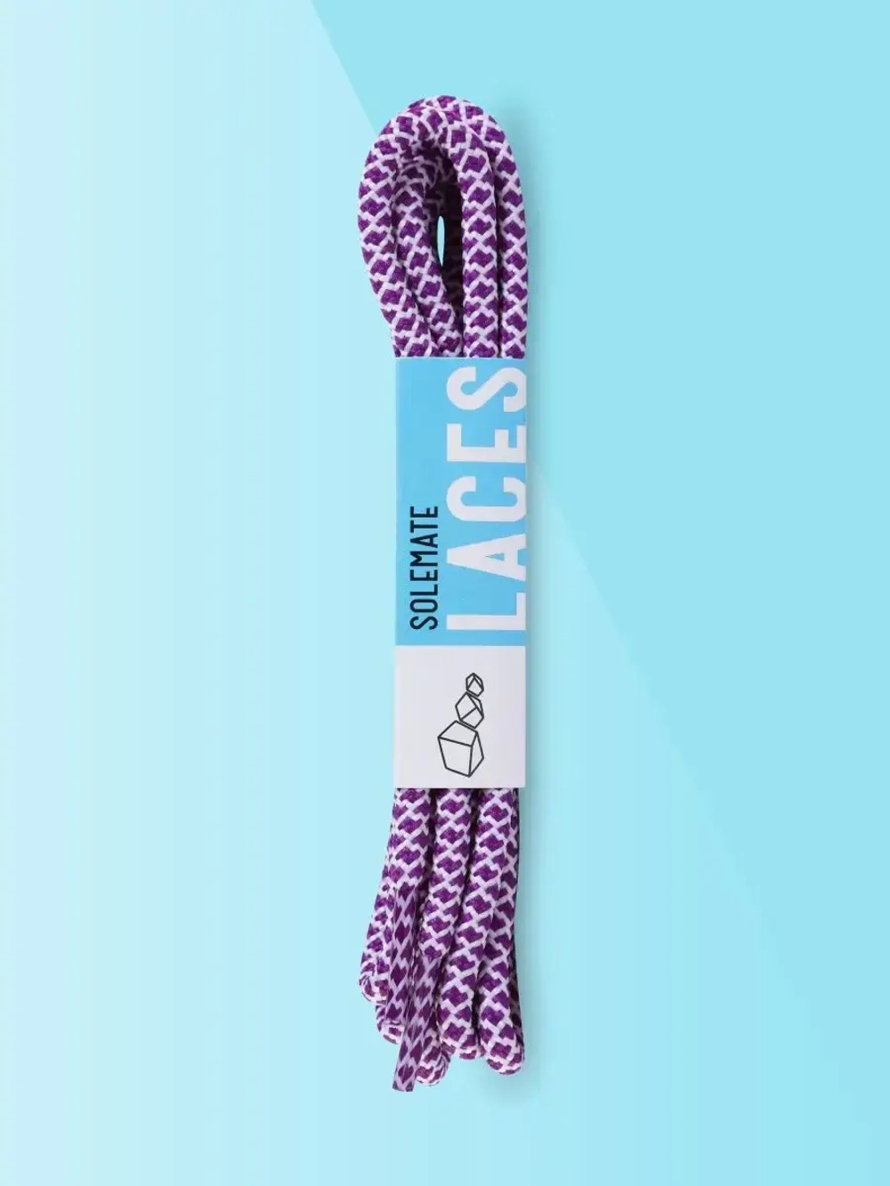 Шнурки Solemate Laces Фиолетово-Белого Цвета