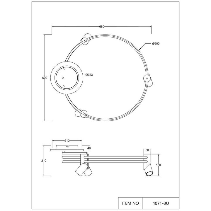 Потолочная светодиодная люстра Favourite Cosmical 4071-3U