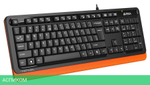Клавиатура A4Tech Fstyler FKS10 черный/оранжевый