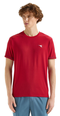 Мужская теннисная футболка Diadora Short Sleeve T-Shirt - chili pepper
