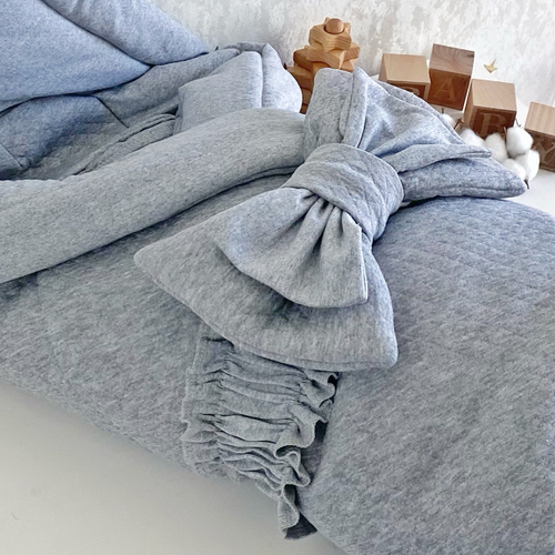 Комплект на выписку (4 предмета) Gray melange ЗИМА