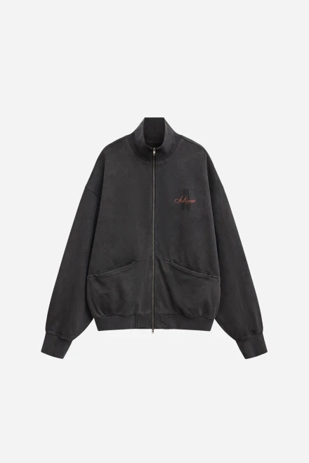 Свитшот с воротником поло