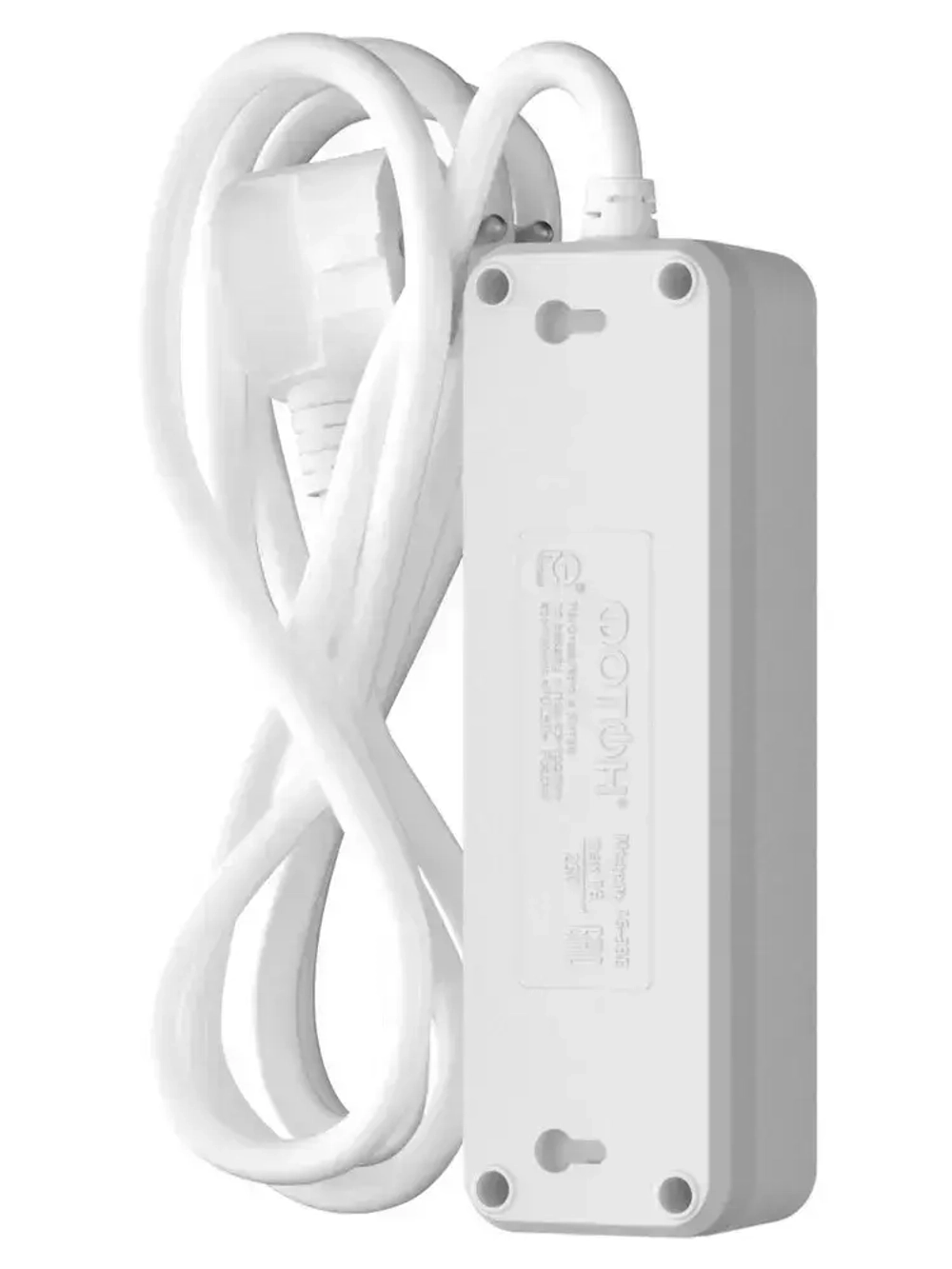 Удлинитель сетевой для розетки ФОТОН 16А 3м 3 розетки с заземлением белый, ГОСТ