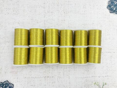 Нить металлизированная люрекс 12*100 м, золото