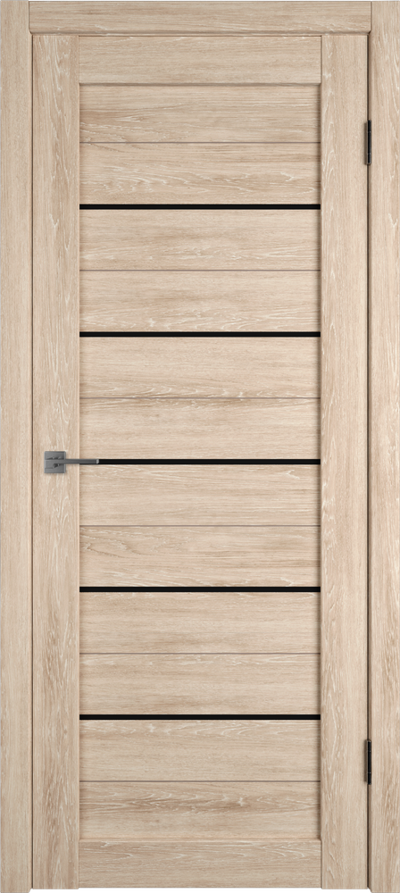 Дверь Atum 5 / Sand Vellum / Black Gloss / Владимирские двери