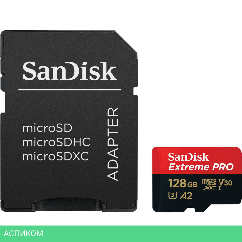 Карта памяти SanDisk microSDXC 128GB Ultra Class 10 (SDSQXCD-128G-GN6MA)