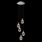 Подвесной светильник MD24001004-5A chrome/clear