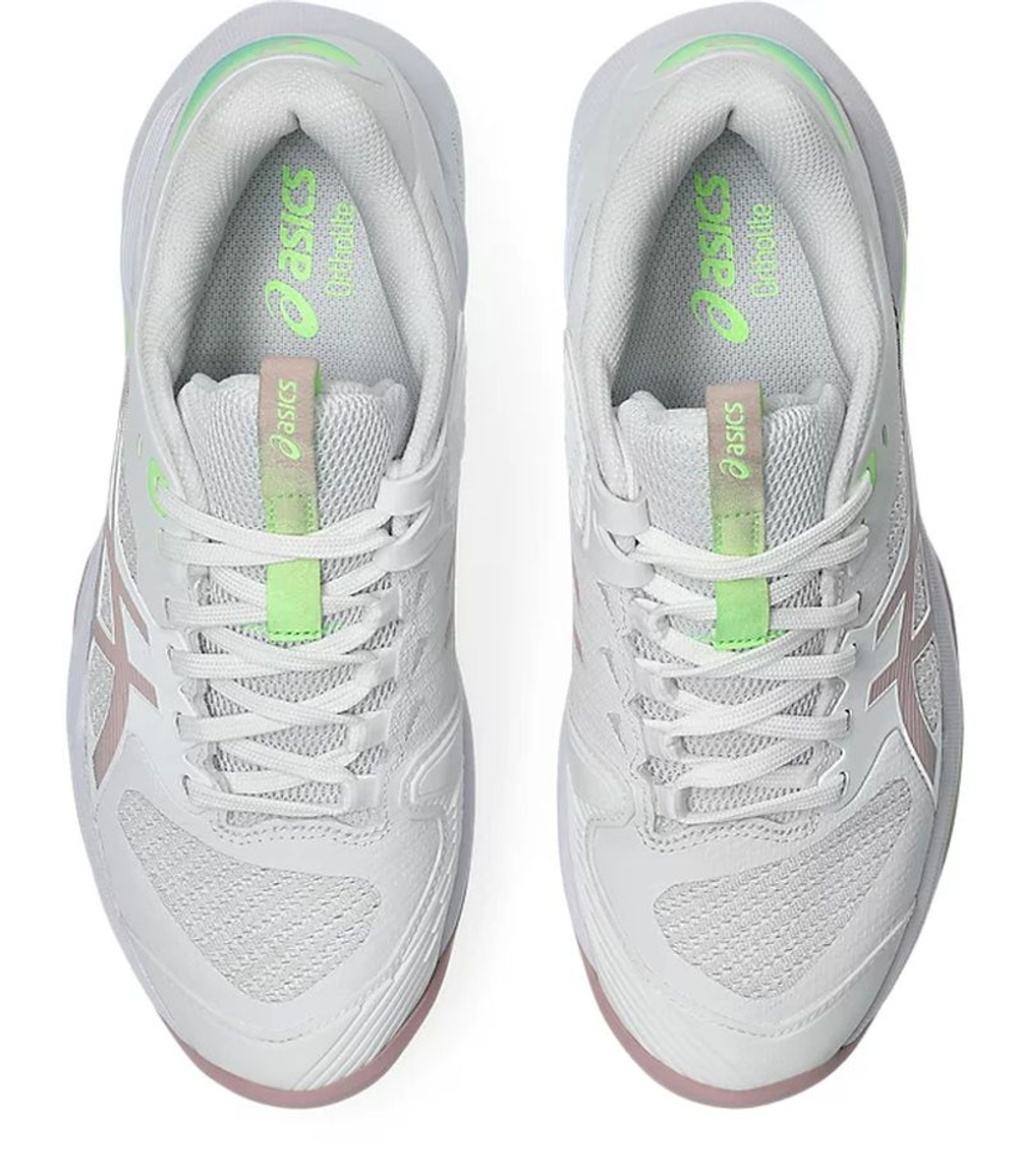 Женские Кроссовки теннисные Asics Solution Speed FF 4 - white/morganite