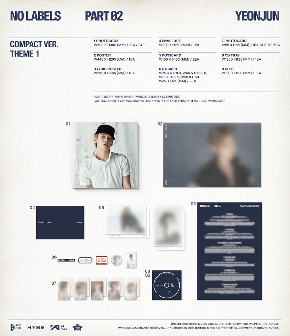 Альбом YEONJUN - NO LABELS: PART 02 (Compact Ver.)