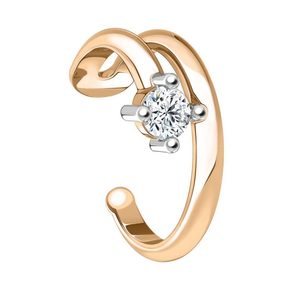 Серьга из золота 585 пробы