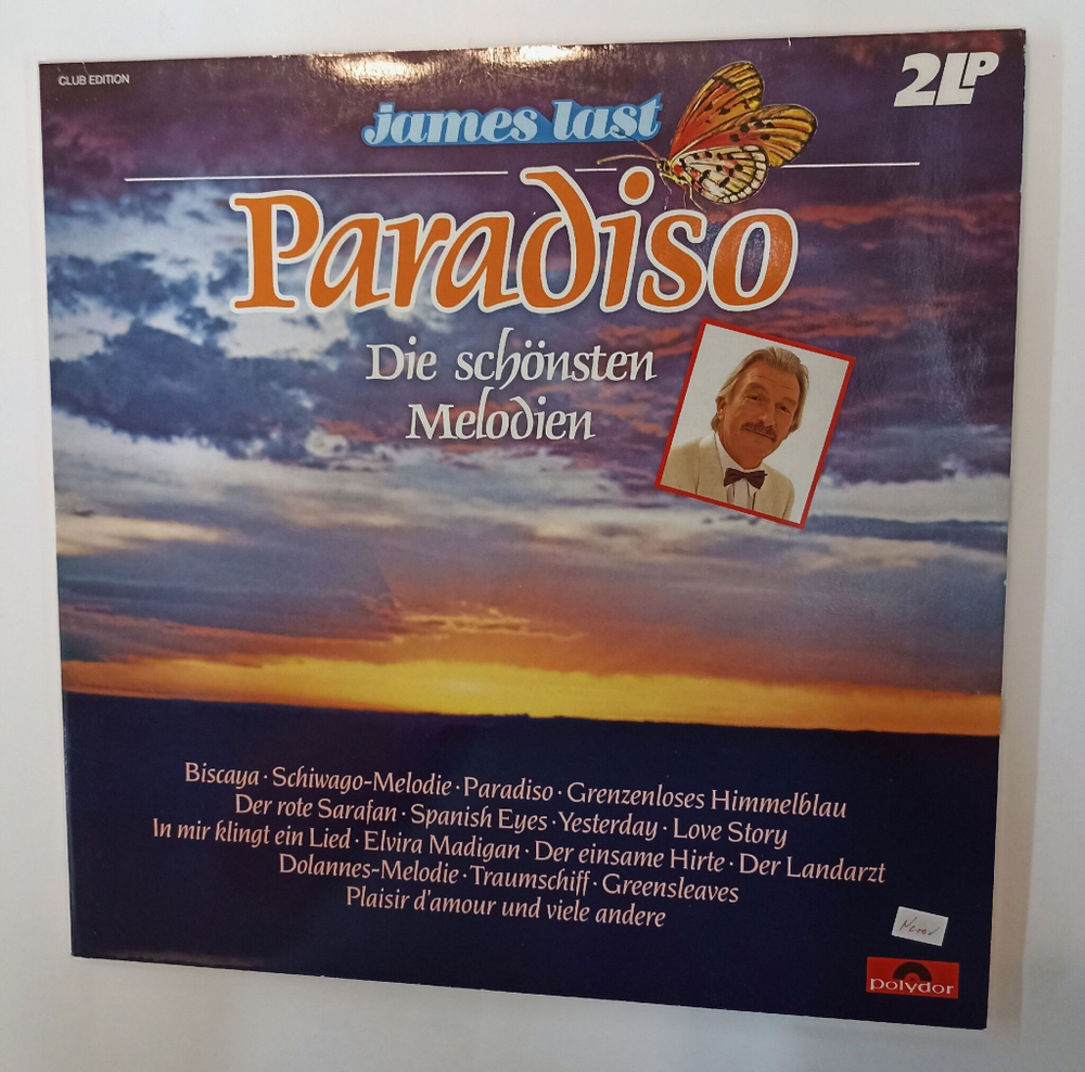 Винтажная виниловая пластинка LP James Last Paradiso 2LP (Germany 1986)