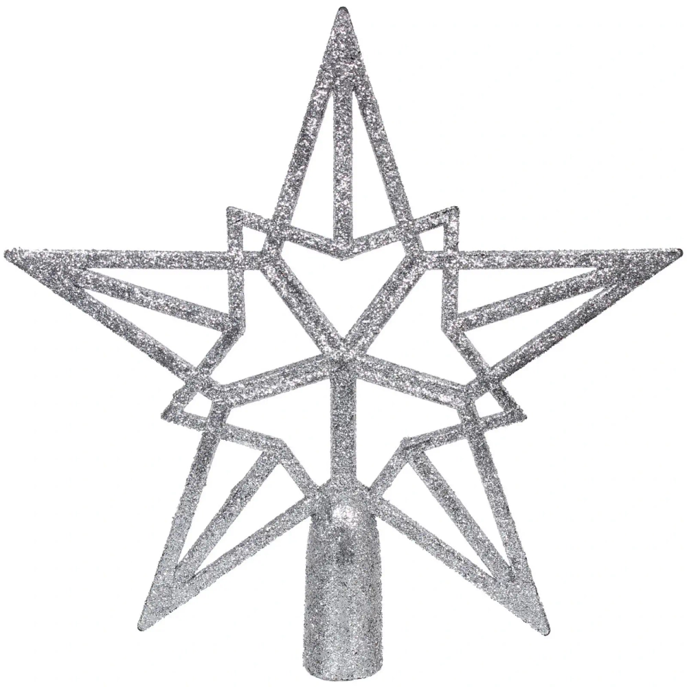 Звезда на ёлку 20*20 см «Путеводная звезда», Серебро