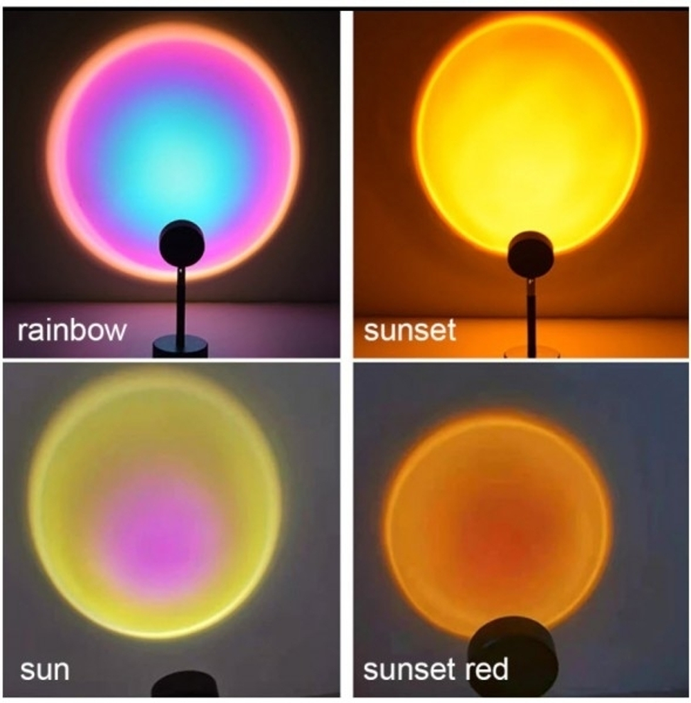 Проекционная лампа Закат, проектор, светильник "Projection Lamp, Sunset Lamp YD-009" 40см