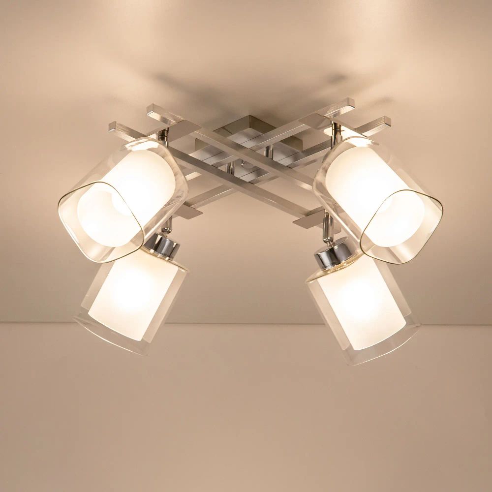 Citilux Риволи CL104140 Люстра с поворотными плафонами Алюминий