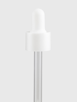 Белая пипетка 18/410 гладкая пластиковая