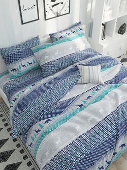 Простынь на резинке Сказка "Скандинавия" 90х200 см, перкаль