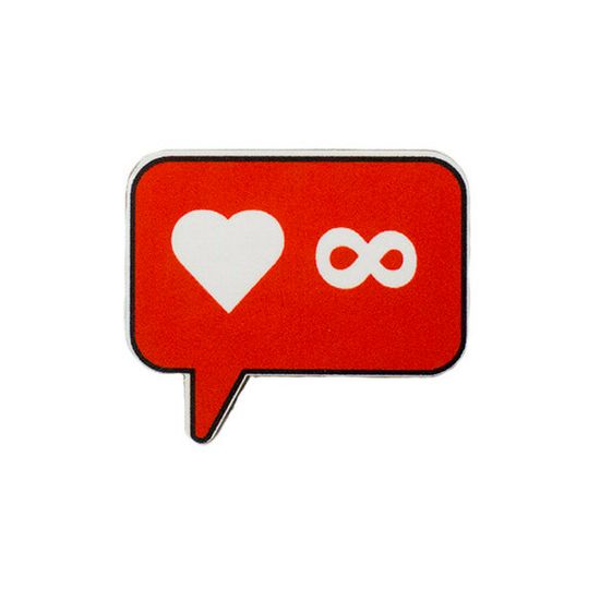 Значок деревянный (брошь) Like. Fire Pin