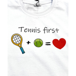 ОДЕЖДА ДЛЯ ТЕННИСА Унисекс, Футболка ТЕННИСFIRST TENNIS LOVE .