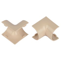 Внутренний угол ЭРА IC-KK-20-12-B для полукруглого кабель-канала бежевый 20х12мм 2шт/комплект