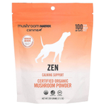 Mushroom Matrix Canine, Zen, сертифицированный органический грибной порошок, для домашних животных, 50 фунтов, для собак и кошек, 200 г (7,1 унции)