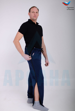 Брюки ортопедические с молниями по бокам. Размер 6XL (60-62).