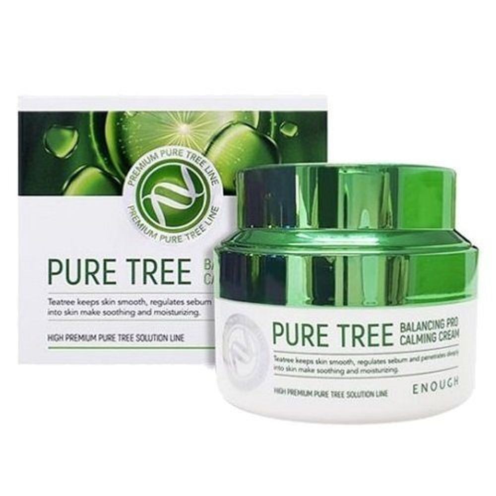 Крем для лица Enough Premium Pure Tree Balancing Pro Calming Cream успокаивающий с экстрактом чайного дерева 50 мл