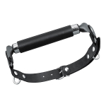 Черный кожаный кляп-трензель Bior Toys Notabu Real Leather NTB-80702