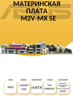 S-AM2 Материнская плата M2V-MX SE