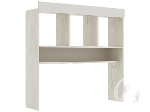 Надстройка Детская Юниор-4 (дуб крафт белый/шарли белый)